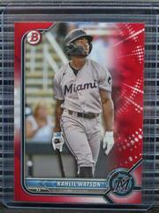 Kahlil Watson [Red] #BP-3 Baseball Cards 2022 Bowman Paper Prospects Prices