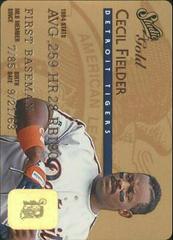 Cecil Fielder [Gold] #45 Baseball Cards 1995 Studio Prices