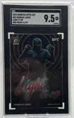 Derrick Lewis [Red] #23 Ufc Cards 2023 Panini Donruss Optic UFC Light It Up Prices