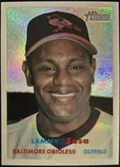 Sammy Sosa [Chrome Black Refractor] #23 Baseball Cards 2006 Topps Heritage Chrome Prices