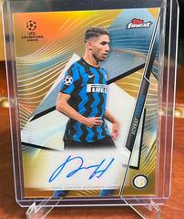Achraf Hakimi [Gold Refractor] Soccer Cards 2020 Topps Finest UEFA Champions League Autographs Prices
