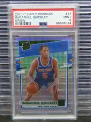 Immanuel Quickley [Green] #77 Basketball Cards 2020 Panini Clearly Donruss Prices