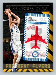 Ben Simmons Basketball Cards 2021 Panini Hoops Frequent Flyers Prices