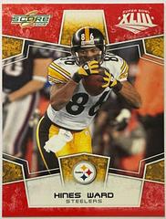 Hines Ward [Super Bowl XLIII Red] #251 Football Cards 2008 Panini Score Prices