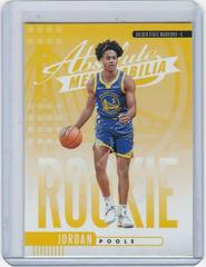 Jordan Poole #25 Basketball Cards 2019 Panini Absolute Memorabilia Rookies Yellow Prices