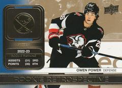 Owen Power [Gold] #RR-5 Hockey Cards 2023 Upper Deck Rookie Retrospective Prices