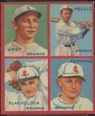 Blaeholder, Coffman, Melillo, West #6D Baseball Cards 1935 Goudey 4 in 1 Prices