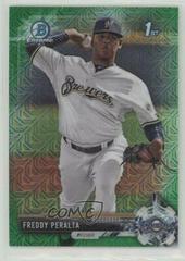 Freddy Peralta [Green Refractor] #BCP22 Baseball Cards 2017 Bowman Mega Box Chrome Prospects Prices