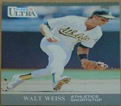 Walt Weiss #255 Baseball Cards 1991 Ultra Prices