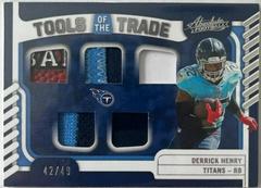 Derrick Henry #TTF-5 Football Cards 2022 Panini Absolute Tools of the Trade Five Prices