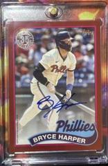 Bryce Harper [Red] #89BA-BH Baseball Cards 2024 Topps 1989 Autograph Prices