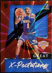 Obi Toppin [Red Laser] Basketball Cards 2020 Donruss Great X-Pectations Prices