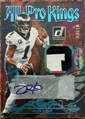 Jalen Hurts [Autograph] Football Cards 2023 Panini Donruss All Pro Kings Prices
