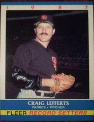 Craig Lefferts Baseball Cards 1987 Fleer Record Setters Prices