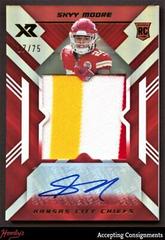 Skyy Moore [Red] Football Cards 2022 Panini XR Rookie XL Swatch Autographs Prices
