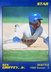 Ken Griffey, Jr #4 Baseball Cards 1990 Star Ken Griffey Jr. Blue Prices