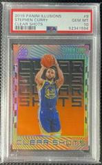 Stephen Curry [Orange] Basketball Cards 2019 Panini Illusions Clear Shots Prices