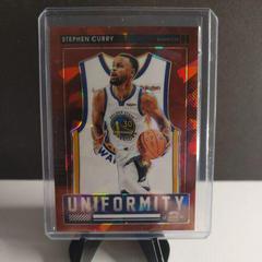 Stephen Curry [Red Ice] #7 Basketball Cards 2021 Panini Contenders Optic Uniformity Prices