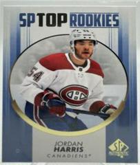 Jordan Harris [Blue] #TR-16 Hockey Cards 2022 SP Authentic Top Rookies Prices