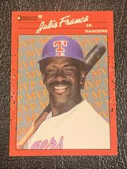 Julio Franco Baseball Cards 1990 Donruss MVP Prices
