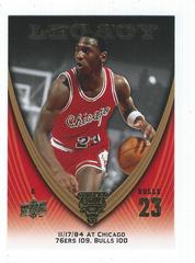 Michael Jordan #11 Basketball Cards 2008 Upper Deck Jordan Legacy Prices