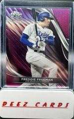 Freddie Freeman [Magenta Refractor] #12 Baseball Cards 2024 Topps Chrome Black Prices