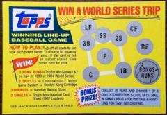Game Insert Card Baseball Cards 1983 Topps Prices