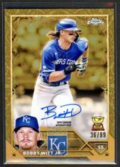 Bobby Witt Jr. Baseball Cards 2023 Topps Gilded Collection Chrome Gold Etch Autographs Prices
