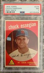 Chuck Essegian [Gray Back] #278 Baseball Cards 1959 Topps Prices