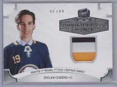 Dylan Cozens [Patch] #2021-DC Hockey Cards 2020 Upper Deck The Cup Rookie Class of 2021 Prices