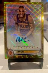 MJ Rice [Gold RayWave] #CA-MR Basketball Cards 2022 Topps Chrome McDonald's All-American Autographs Prices