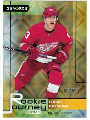 Lucas Raymond [Gold] Hockey Cards 2021 Upper Deck Synergy Rookie Journey Home Prices