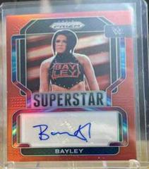 Bayley [Red Prizm] Wrestling Cards 2022 Panini Prizm WWE Superstar Autographs Prices