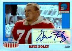 Dave Foley [Chrome Refractor] #A-DFO Football Cards 2005 Topps All American Autograph Prices
