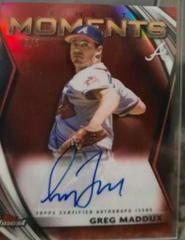 Greg Maddux [Red Refractor] Baseball Cards 2021 Topps Finest Moments Autographs Prices