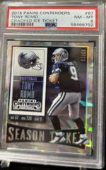 Tony Romo [Cracked Ice Ticket] #87 Football Cards 2015 Panini Contenders Prices