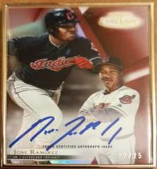 Jose Ramirez [Red] #FA-JR Baseball Cards 2018 Topps Gold Label Framed Autograph Prices