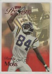 Randy Moss [Spectrum Red] #B074 Football Cards 1999 Playoff Prestige Ssd Prices