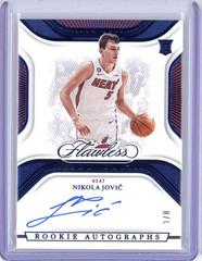 Nikola Jovic #27 Basketball Cards 2022 Panini Flawless Rookie Autograph Prices