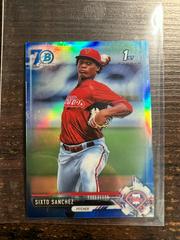 Sixto Sanchez [Chrome Prospects 70th Logo Refractor] #BCP210 Baseball Cards 2017 Bowman Chrome Mini Prices