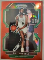 Bill Russell [Red Prizm] #254 Basketball Cards 2021 Panini Prizm Prices