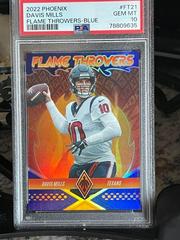 Davis Mills [Blue] #FT-21 Football Cards 2022 Panini Phoenix Flame Throwers Prices