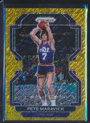 Pete Maravich [Gold Wave] #261 Basketball Cards 2021 Panini Prizm Prices