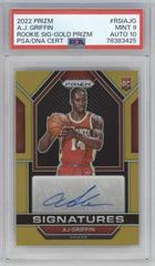 AJ Griffin [Gold] #RSI-AJG Basketball Cards 2022 Panini Prizm Rookie Signatures Prices