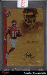 Tyreek Hill [Gold] Football Cards 2018 Panini Elements Signatures Prices