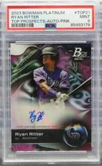 Ryan Ritter [Autograph Pink] Baseball Cards 2023 Bowman Platinum Top Prospects Prices