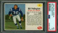 Bill Pellington [Hand Cut] #87 Football Cards 1962 Post Cereal Prices