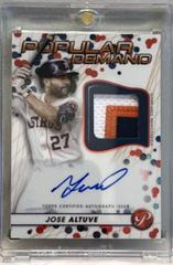 Jose Altuve [Red] Baseball Cards 2023 Topps Pristine Popular Demand Autograph Relic Prices
