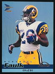 Marshall Faulk [Holo Blue] #118 Football Cards 1999 Pacific Prisms Prices
