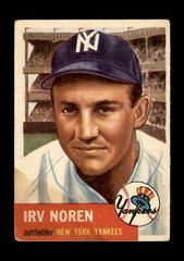 Irv Noren Baseball Cards 1953 Topps Prices
